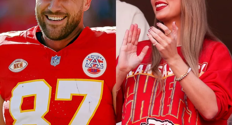Taylor Swift et Travis Kelce se tiennent la main après la victoire des Chiefs en séries éliminatoires